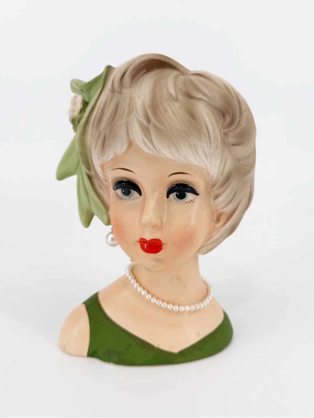1950 LADY HEAD VASE by RELPO, JAPAN